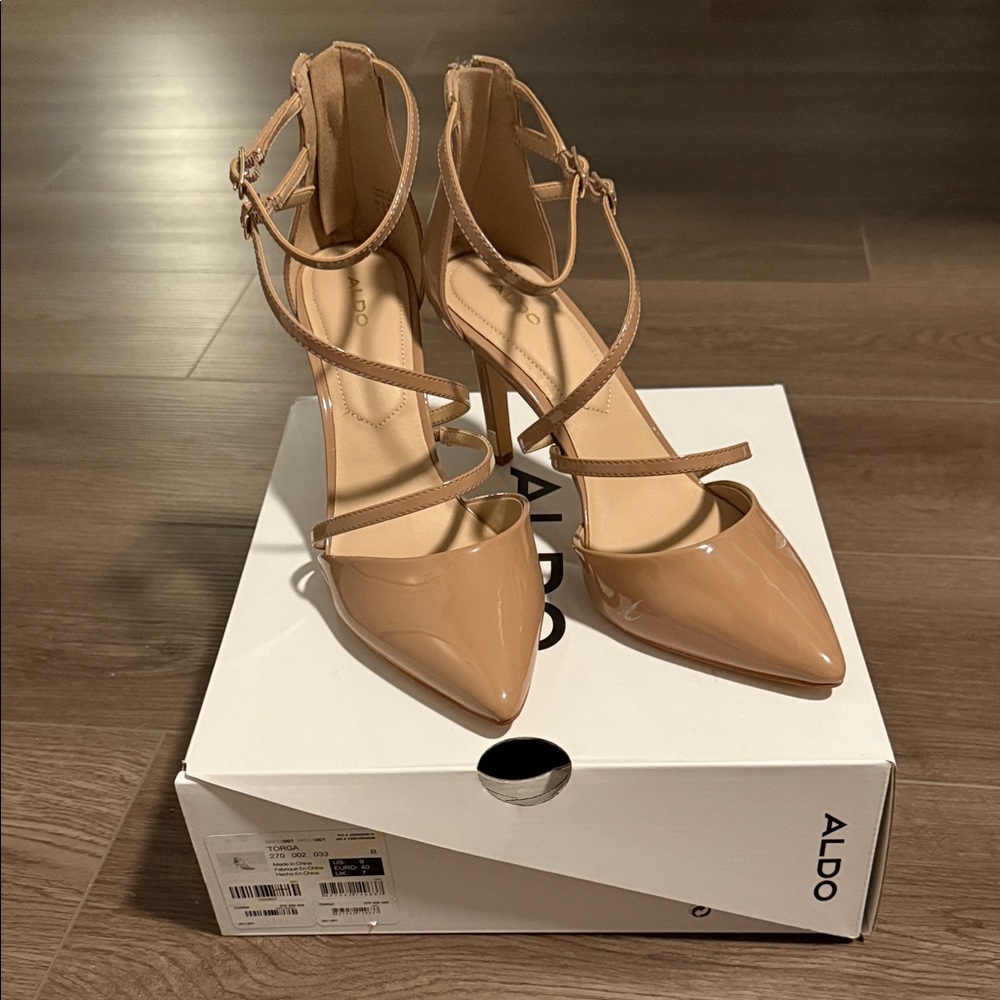 Aldo Women's Nude Strappy Heels